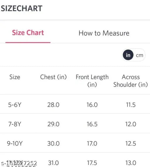 White cotton kids denim jacket, solid pattern with long sleeves, sizes 5-6 (bust 28in, length 16in), 7-8 (bust 29in, length 16in), 9-10 (bust 30in, length 16in), 11-12 (bust 31in, length 16in), made in India