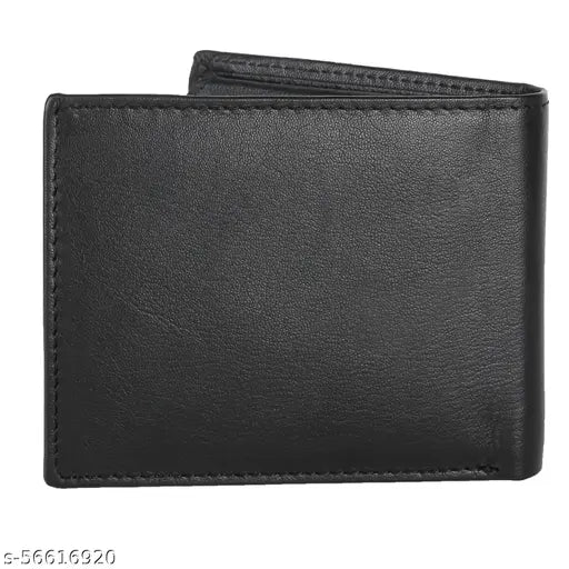 Genuine high-quality leather men's wallet, hand-stitched buffalo leather with 2 compartments, solid design for organizing essentials. Natural color variation adds to its unique charm