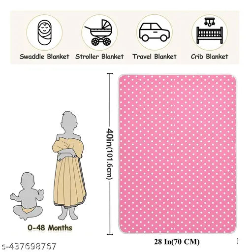 Fleece, 190 thread count, cartoon-themed AC blankets for babies (pack of 3)