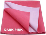 Quick-dry, waterproof fleece baby bed protector (70cmx100cm), ideal for newborns, Indian-made
