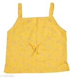 Cotton DIAMO printed lehenga & choli for baby girls - ethnic motif, sleeveless, Indian origin