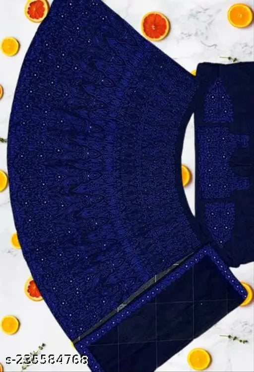 Embroidered Taffeta Silk net lehenga choli set with super net dupatta, intricately adorned with embellishments for women's formal Indian wear, free size (42" waist, 44" length)