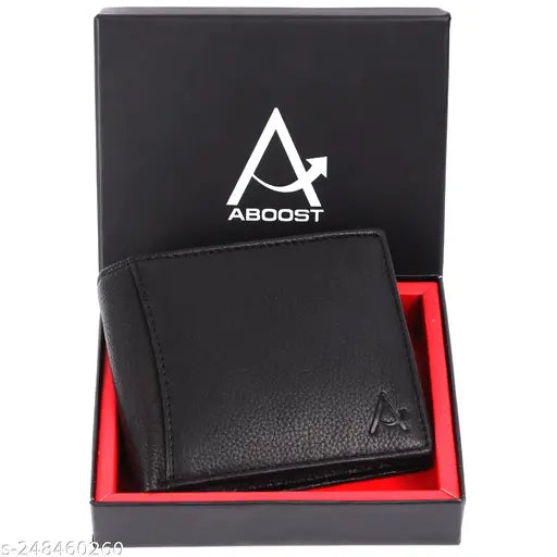 Genuine leather, textured RFID wallet for men. Sleek and secure accessory with 2 compartments, elevating your essentials