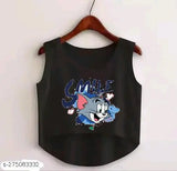 Sleeveless printed cotton 200 shirt in vibrant Indian motifs, sizes S-XL