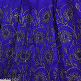 Taffeta silk embroidered lehenga choli for girls, age 2-6 years, India-origin