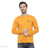 Cotton short-sleeved New Fancy men's t-shirt, solid color in various sizes from S to XXL, Indian origin