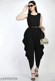 New Fancy crepe maxi dhoti jumpsuit, fashionable for festive events, Indian body type suitable