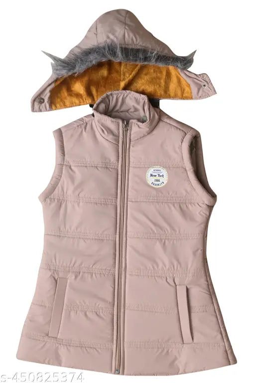 Stylis girls bandi jacket, sleeveless nylon jacket for kids in various sizes (18-24 months - 8-9 years), Indian origin