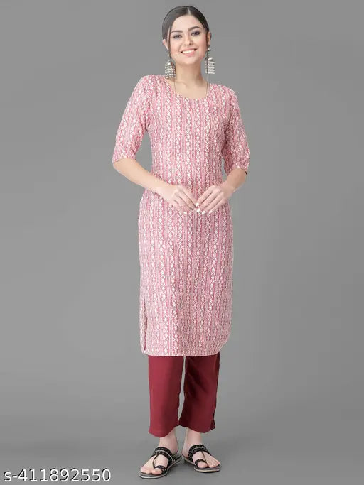 Printed crepe kurta set combo of 2 for women, soft and stylish Indian daily wear