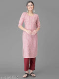 Printed crepe kurta set combo of 2 for women, soft and stylish Indian daily wear