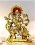 Golden brass goddess Durga Maa idol from Sai collection, perfect gift for weddings, anniversaries, housewarming, new ventures, awards