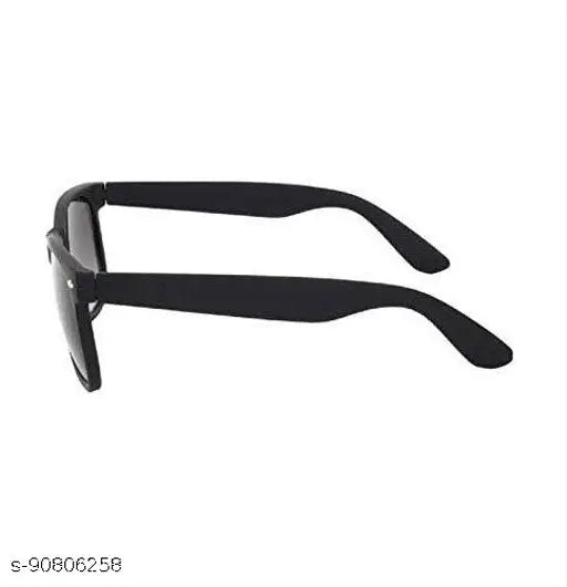 Black cotton unisex baseball cap with half net and black sunglasses combo, adjustable strap for outdoor activities