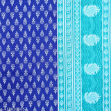 Jaipuri printed cotton Rajasthani double bedsheet with 2 pillow covers, soft & smooth finish, vibrant colors, perfect for summer, machine washable