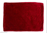 Lightweight maroon fur ac blanket, ideal for baby wraps & crib, 66 x 92 CM, gentle on skin, multipurpose sleeping bag