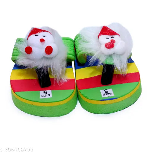 Soft EVA slippers for kids, cute teddy pattern, Indian-made footwear