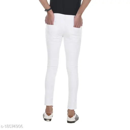 Fashionable dyed/washed denim men's jeans, size 28 or 30 - modern Indian apparel