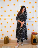 Tejas black handwork rayon kurta set with palazzos, printed net, three-quarter sleeves