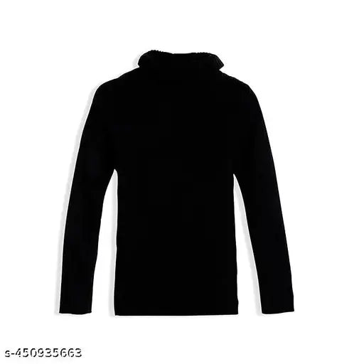 Woolen striped full-sleeve high neck sweaters combo for kids (3 pcs), soft and warm for winter playdates