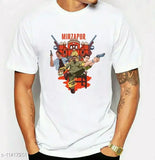 Men's cotton Mirzapur printed short sleeve T-shirt, vibrant Indian design