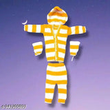 Woolen striped baby winter wear combo set (0-3 months), Indian-made long-sleeved winter clothing for infants