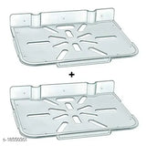 White ABS plastic WiFi router & Blu-Ray Nexusyer stand set (9x8 inches), pack of 2 for home entertainment setup