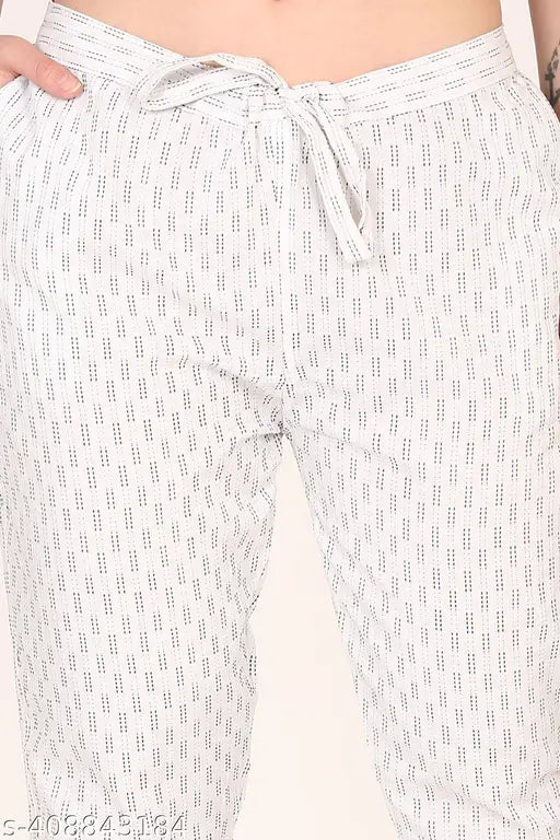 Cotton textured net women's pants pack of 2, featuring XXS to XXXL sizes, made in India