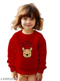 Cotton blend kids sweatshirt, printed with Winnie the Pooh design, available in various sizes for boys and girls aged 18 months to 12 years. Durable, comfortable, and perfect for any occasion. Made in India