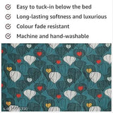 White premium cotton blend elastic fitted bedsheets (72x78), 220TC supersoft for double bed, up to 6 inch mattress