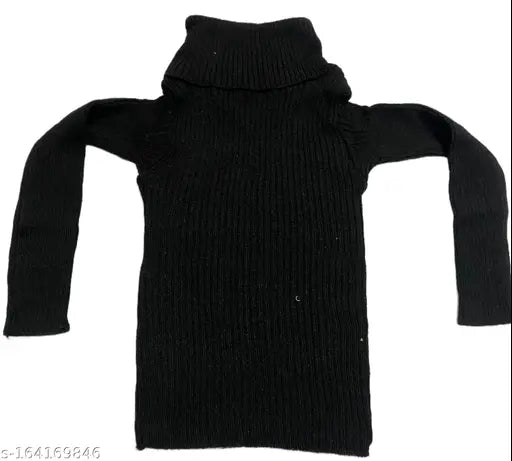 Shahmeer Present winter woolen high neck sweaters, cotton blend for baby boys & girls, self-design pattern in multiple sizes