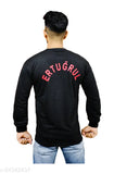 Men's cotton blend Ertugrul Kayi Kabeela T-Shirt, long sleeves, printed pattern, size M (38 in chest), made in India
