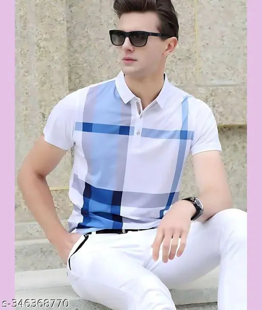 Cotton blend half sleeve printed polo neck T-shirt for men, available in Black, Green, Maroon, and Navy Blue. Ideal for casual to street fashion, perfect for Diwali, Holi, Raksha Bandhan, or a night out. Made from bio-washed 100% cotton, offering comfort and durability