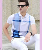 Cotton blend half sleeve printed polo neck T-shirt for men, available in Black, Green, Maroon, and Navy Blue. Ideal for casual to street fashion, perfect for Diwali, Holi, Raksha Bandhan, or a night out. Made from bio-washed 100% cotton, offering comfort and durability