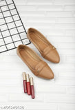 Synthetic slip-on ballet flats for women - Essential Bellies, solid pattern, sizes IND-3 to IND-9, India origin