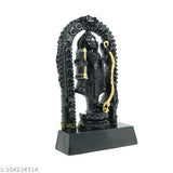 Black resin Shri Ram figurine, miniature sculpture for decoration and gifting