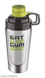 Green Stainless Steel Gym Shaker 900ml - Durable, leak-proof, and microwave-safe shaker bottle for fitness enthusiasts