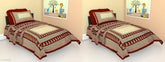 JT2 single bedsheet with 2 pillow covers, premium cotton made in India
