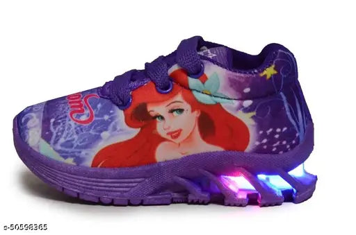 Bright LED light up mesh & PVC shoes for kids 1-5 years, promoting active play and breathable comfort