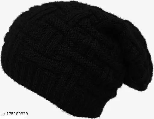 Stylish WORM woolen beanie cap, soft and cozy for both Girls & Boys, trending design in one size