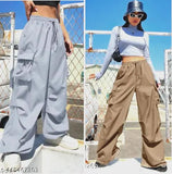 Solid polyester jogger set, trendy athletic wear in sizes XS, S, M. Made in India