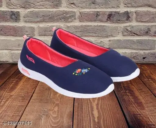 ChiliPink lightweight canvas slip-on shoes for women, comfortable and stylish casual footwear with textured outsole and breathable upper design