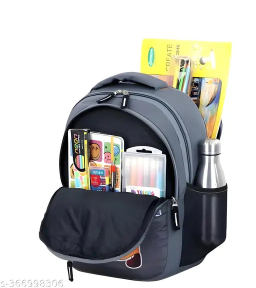 Multi-functional kids backpack, durable fabric net, spacious compartments for school & travel, unisex design