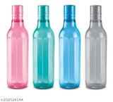 Assorted Pink Prism 1000 Pet Water Bottles Set of 4, 1L each - Leak-proof, BPA free, reusable & recyclable water bottles for pets