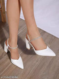 Patent leather, solid sandal - 'fancy belly' ankle loop design (India)