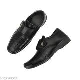 Synthetic leather kids formal shoes for boys in various sizes (6-12 years), ideal for special occasions on any outfit. Made in India