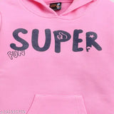 Cotton printed hoodie for kids (0-24M), stylish and comfortable all-weather wear