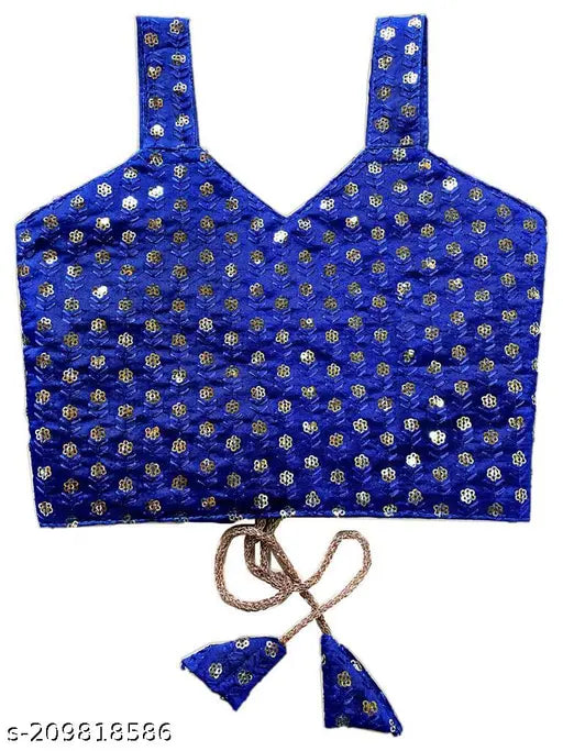 Taffeta silk and net Lengha choli set for kids, embellished with ribbon embroidery, perfect for Indian occasions