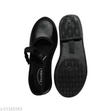 Black striped multipack school shoes for kids, genuine Lycra and PVC from Ajanta