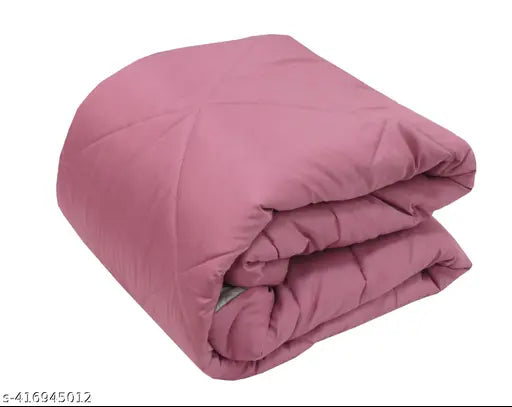 Single cotton reversible AC comforter, vacuum packed - quality Indian bedding