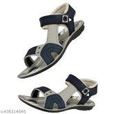 Grey blue synthetic leather sandals for boys, printed net pattern, ideal for sizes 8-12 years, fastened with Velcro on display