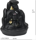 Poly resin Adi Shankara Lord Shiv Chowki Statue with incense holder and 50 cones, Diwali home decor accessory on table